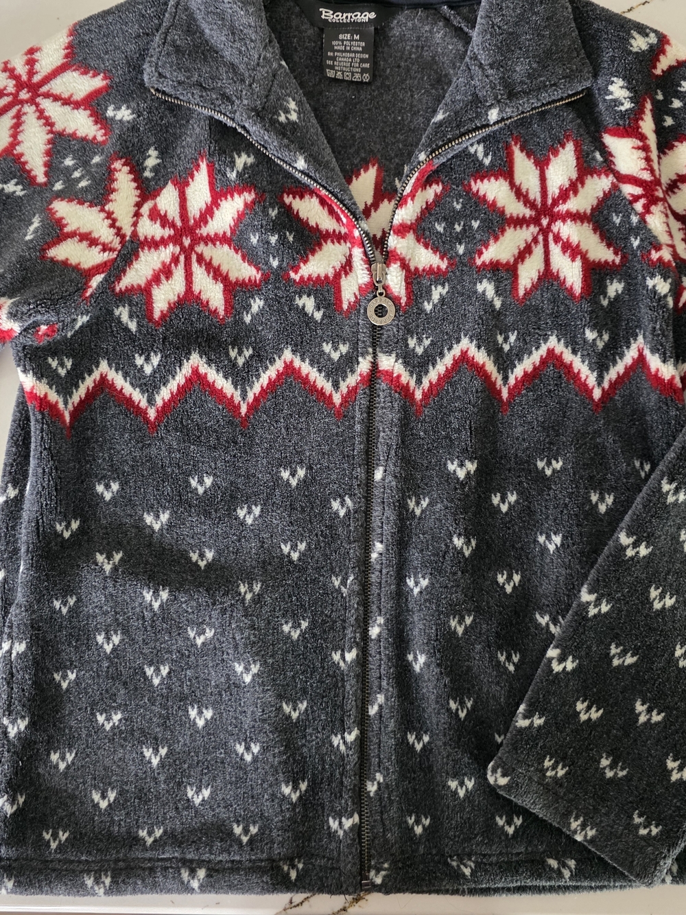 Barrage Fair Aisles Fleece Jacket, Size  Medium